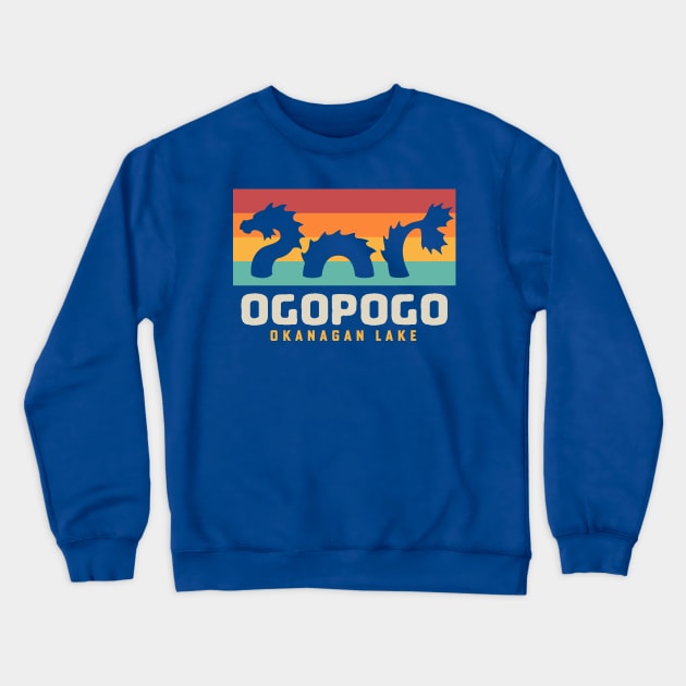 The Ogopogo of Lake Okanagan British Columbia Canadian Folklore Crewneck Sweatshirt by PodDesignShop